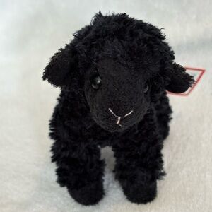 New W/Tags Douglas Cuddle Toys Petal Black Lamb Sheep Plush Stuffed Animal 5”